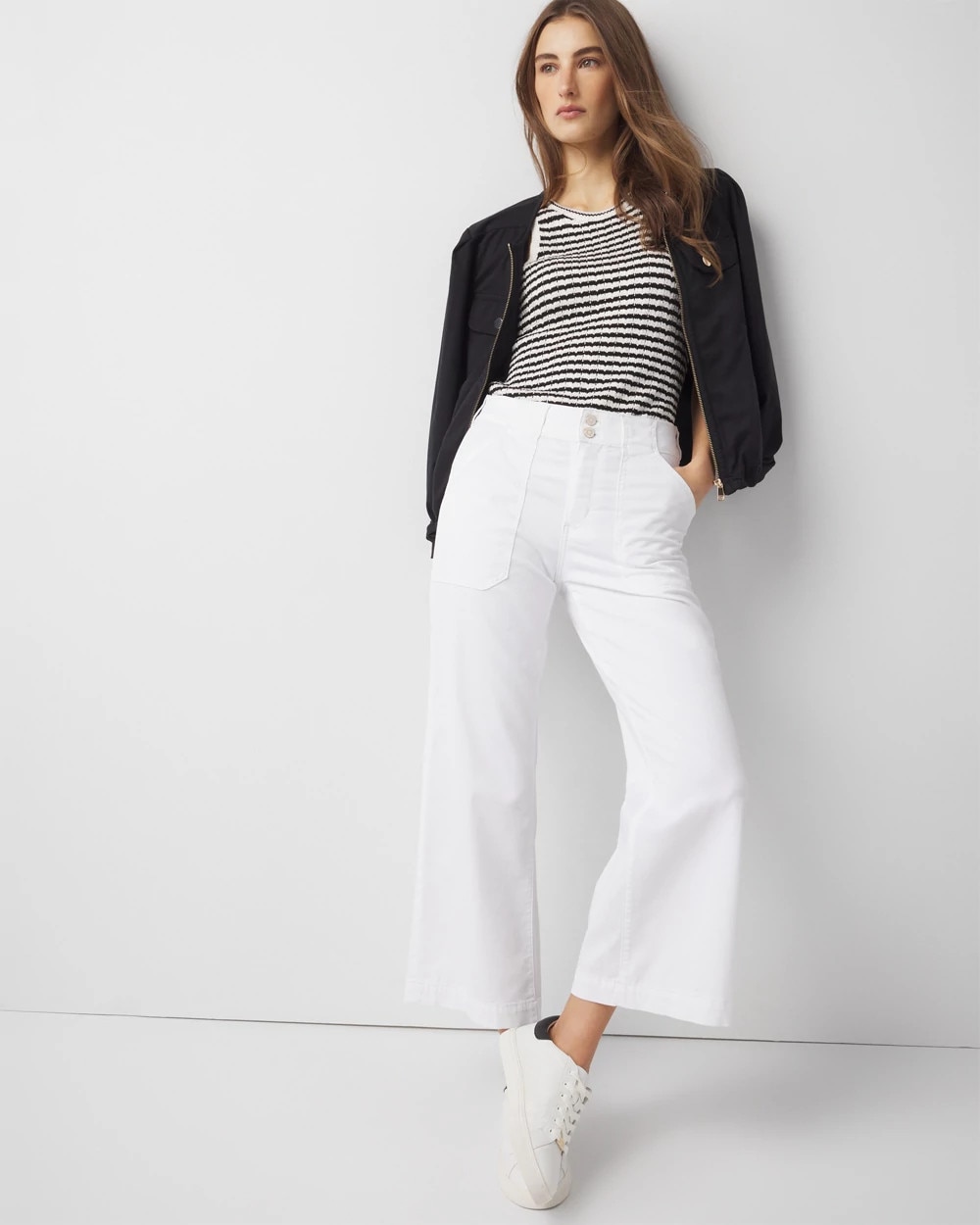 Pret Utility Wide Leg Cropped Pants | White House Black Market